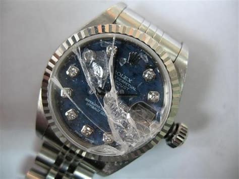 craked rolex watch|sapphire crystal rolex watch.